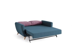 Sofá cama abierto por completo