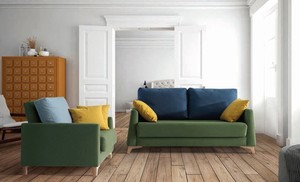 Conjunto sofás-cama estilo nórdico