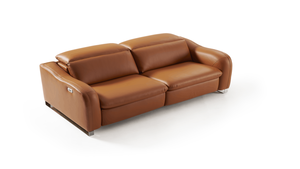 sofá de diseño moderno con asientos y cabezales motorizados