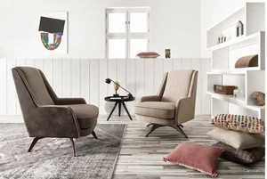 Butaca de diseño con pata giratoria