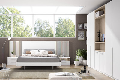 Habitación con armario a medida