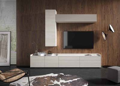 Composición de salón de diseño moderno, varios acabados