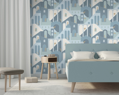 Papel pintado habitación juvenil