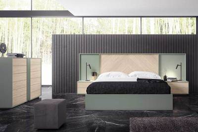 Habitación con laterales en el cabecero ,varios acabados
