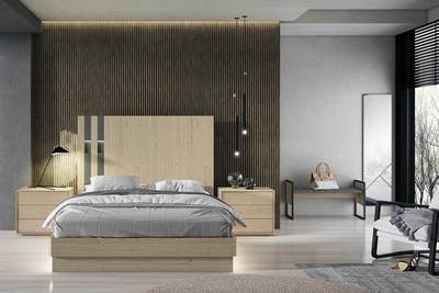 Cabecero con detalle y luz led