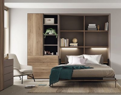 Detalle de cama de 135*190 abierta, otras medidas opcionales
