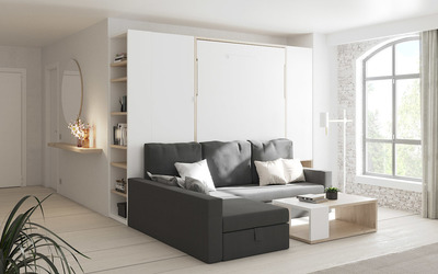Cama abatible de matrimonio con chailonge